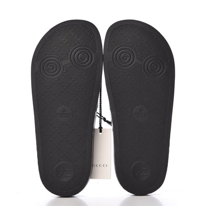 Gucci Rubber Womens Logo Slide Sandals 36 Black 5 of 9