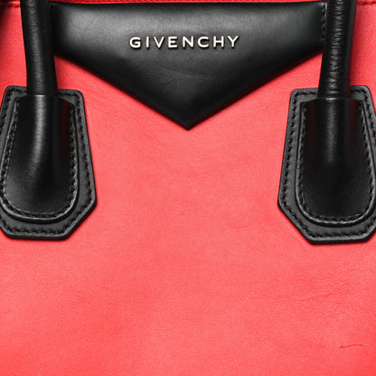 Givenchy Smooth Calfskin Small Bi-Color Antigona Red Black 8 of 10