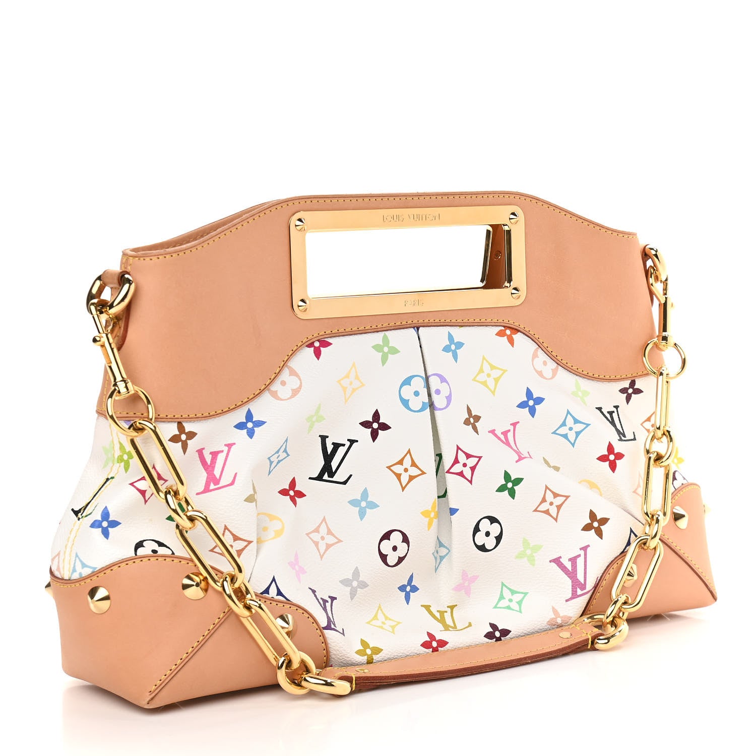 Louis Vuitton Monogram Multicolor Judy MM White 3 of 9