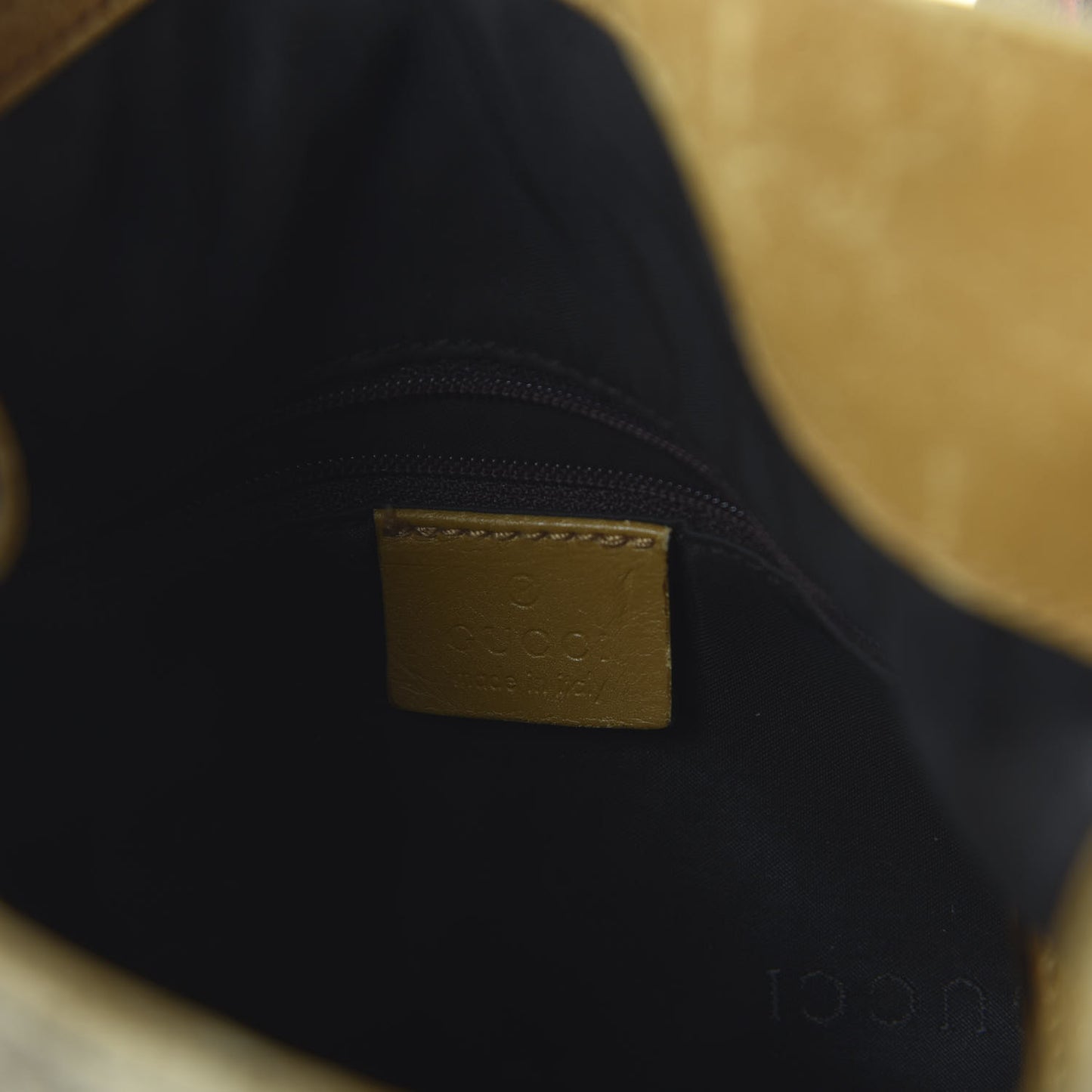 Monogram Bamboo Top Handle Bag Tan