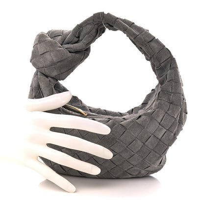 Bottega Veneta Suede Intrecciato Mini Jodie Thunder 2 of 11