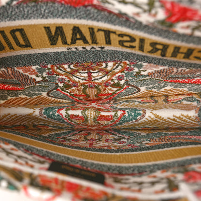 Christian Dior Canvas Embroidered Heart Lights Medium Book Tote Multicolor 5 of 8