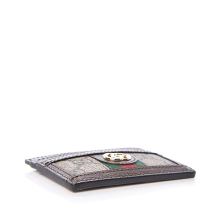 Gucci GG Supreme Monogram Ophidia Card Holder Brown 4 of 7