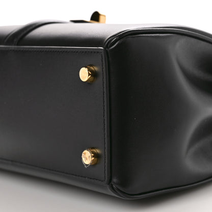 Celine Satinated Calfskin Small 16 Top Handle Bag Black 10 of 10