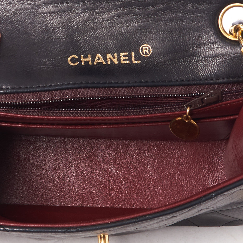 Chanel Lambskin Quilted Mini Square Flap Black 4 of 9