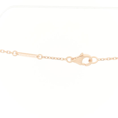 Van Cleef & Arpels 18K Rose Gold Diamond Grey Mother of Pearl Vintage Alhambra Pendant Necklace 4 of 6