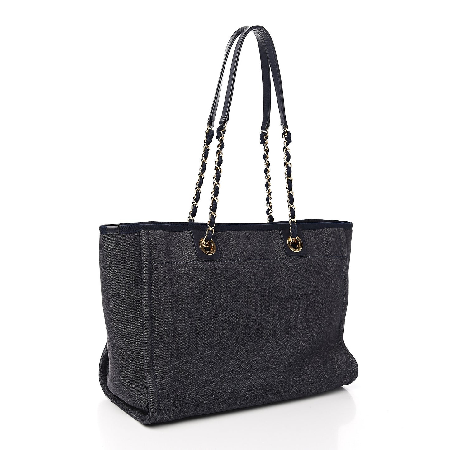 Denim Small Deauville Tote Dark Blue