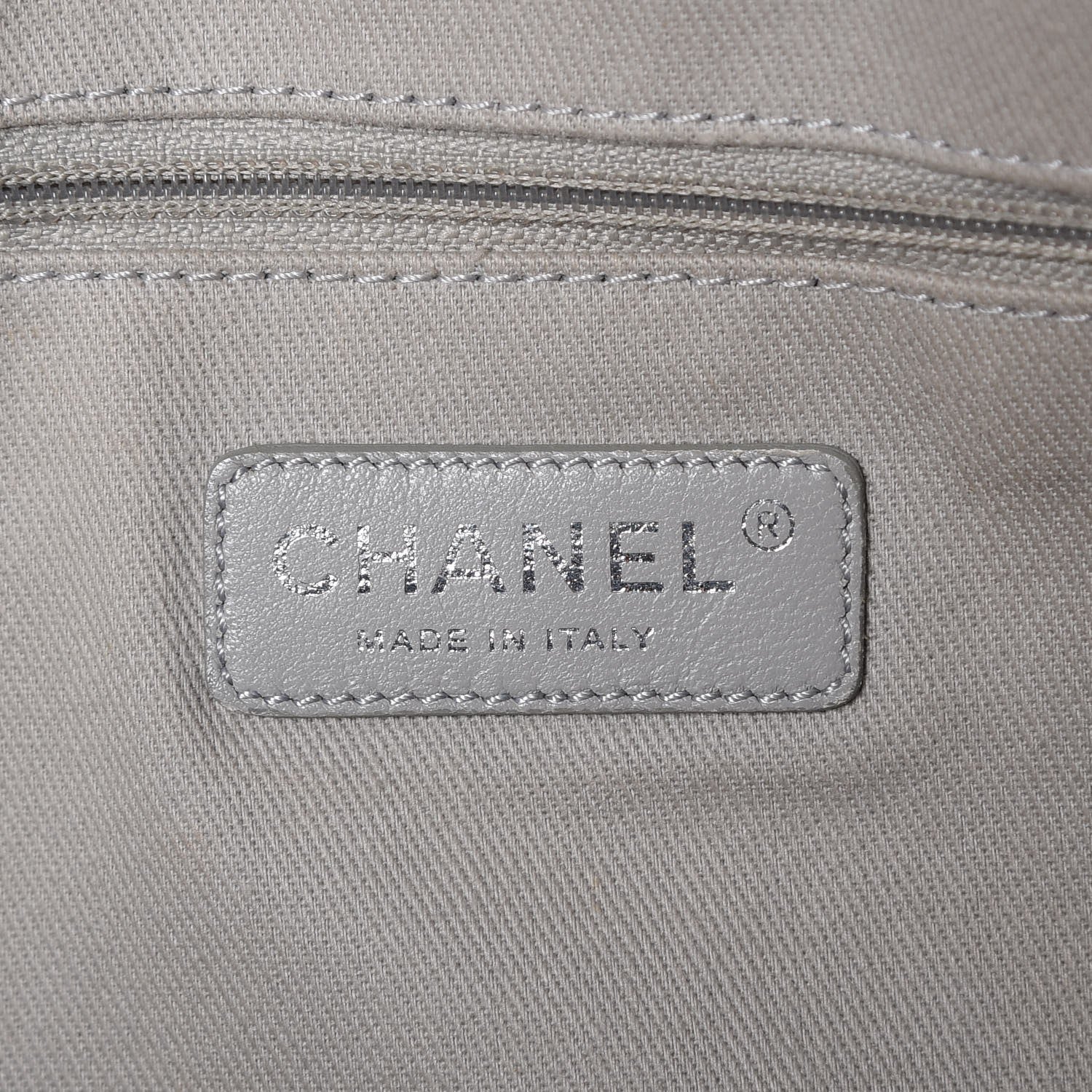 Chanel Glazed Calfskin Large Deauville Tote Black 5 of 9