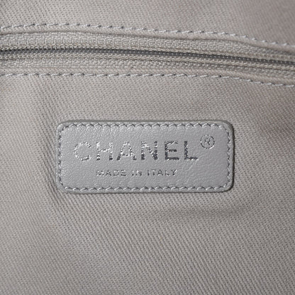 Chanel Glazed Calfskin Large Deauville Tote Black 5 of 9