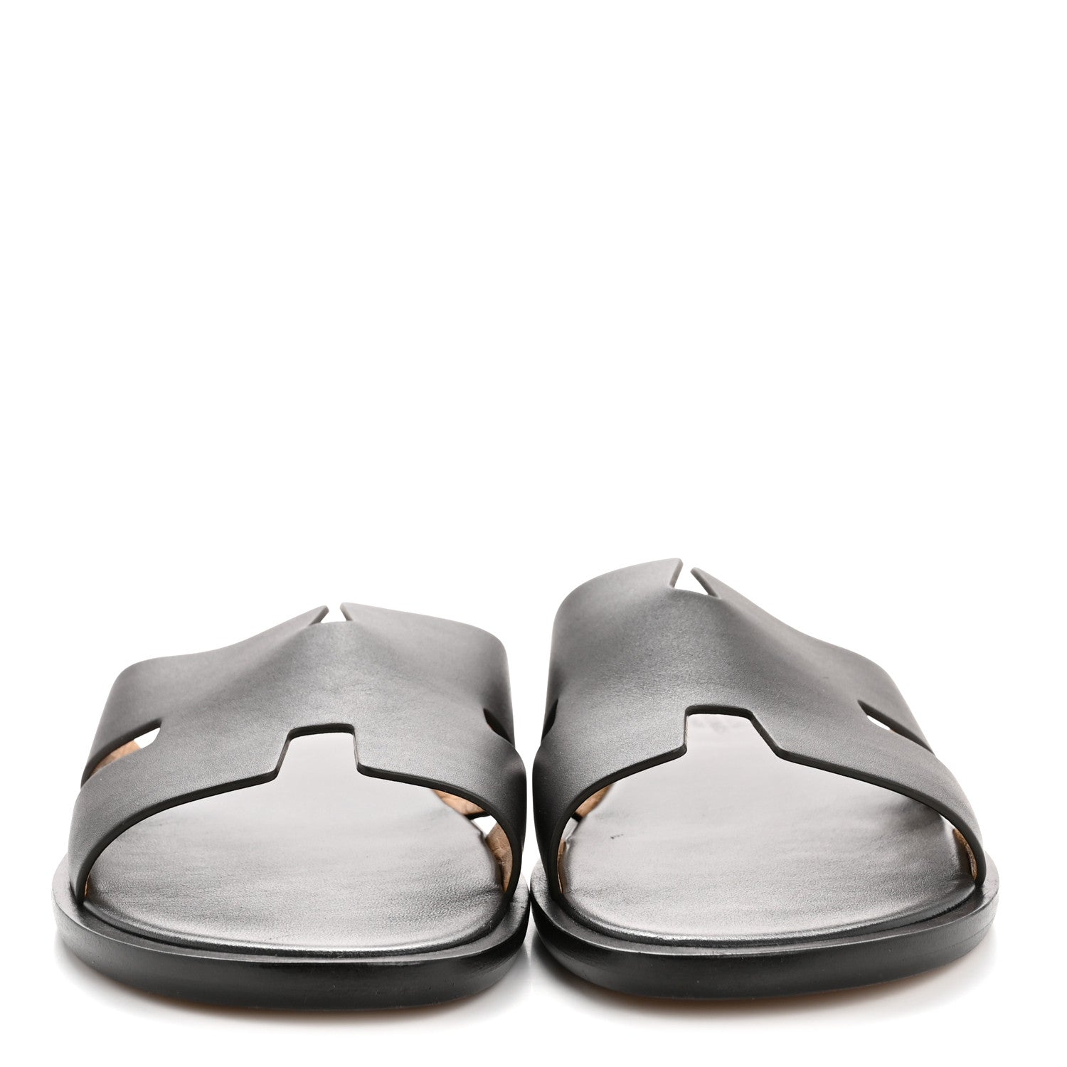 Hermes Calfskin Mens Izmir Sandals 43 Black 1825861 – FASHIONPHILE