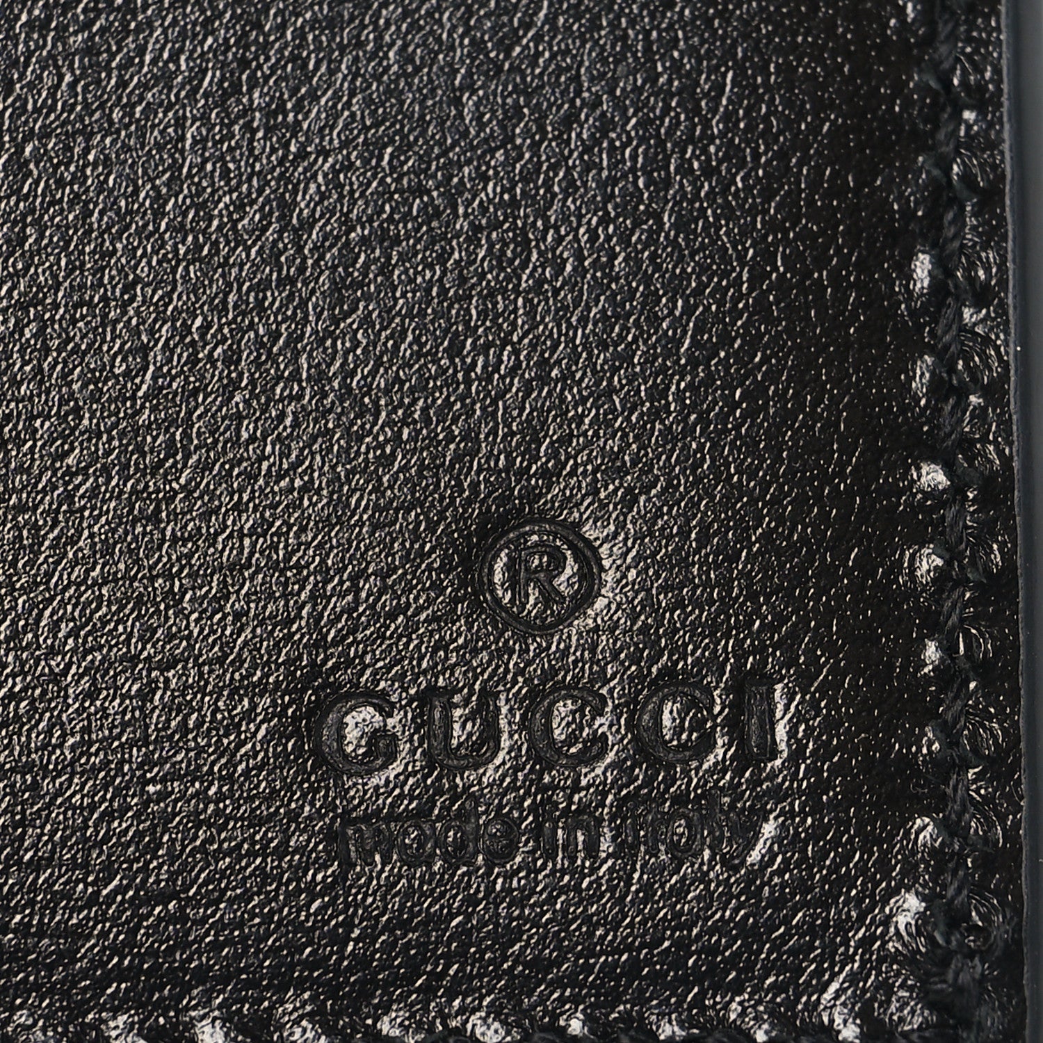 Gucci Smooth Calfskin GG Marmont Bi-Fold Wallet Black 6 of 8