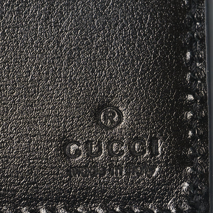 Gucci Smooth Calfskin GG Marmont Bi-Fold Wallet Black 6 of 8
