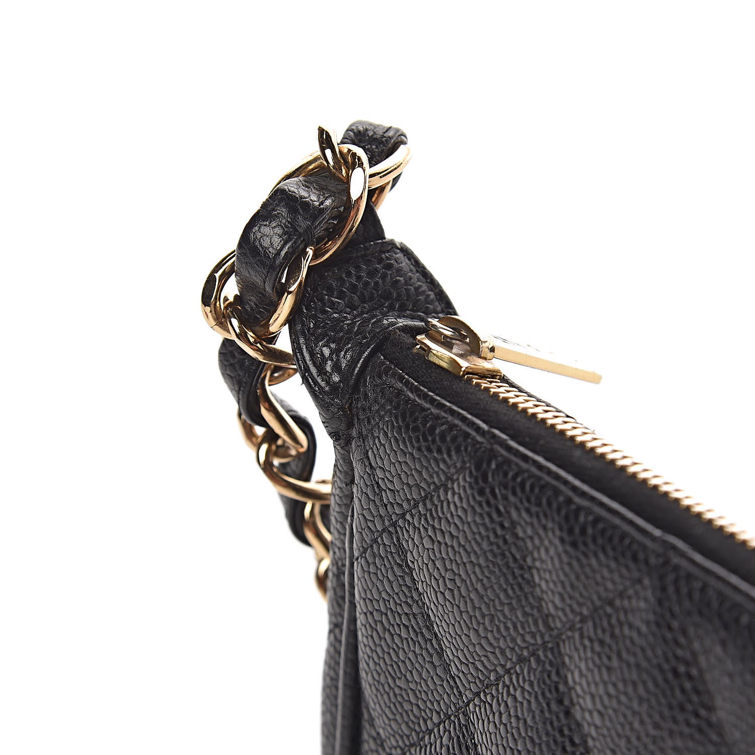 Chanel Caviar Quilted CC Shoulder Bag Black 16 of 17