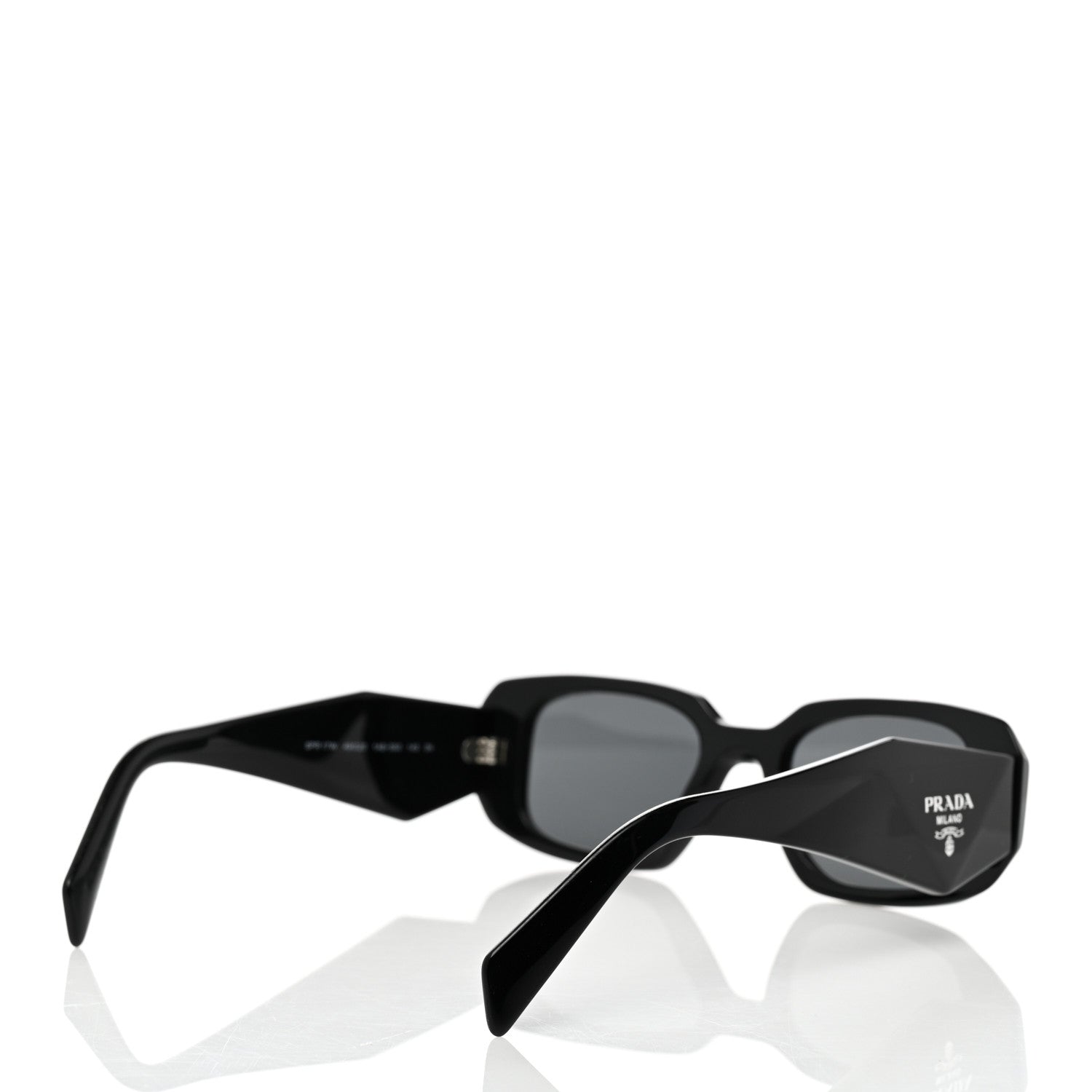 Prada Acetate Symbole Sunglasses SPR 17W Black 4 of 8