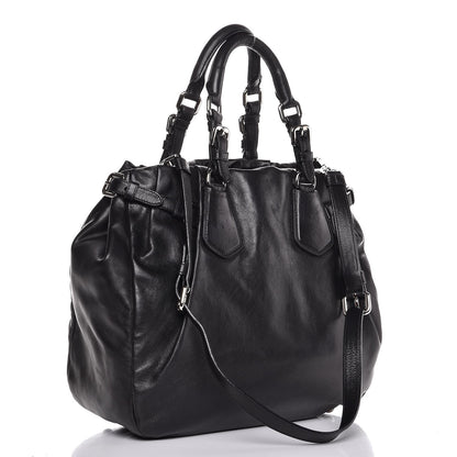Prada Soft Calf Shoulder Bag Nero Black 3 of 7