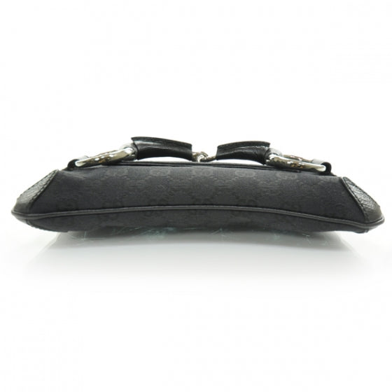 Gucci Monogram Horsebit Clutch Black 4 of 9