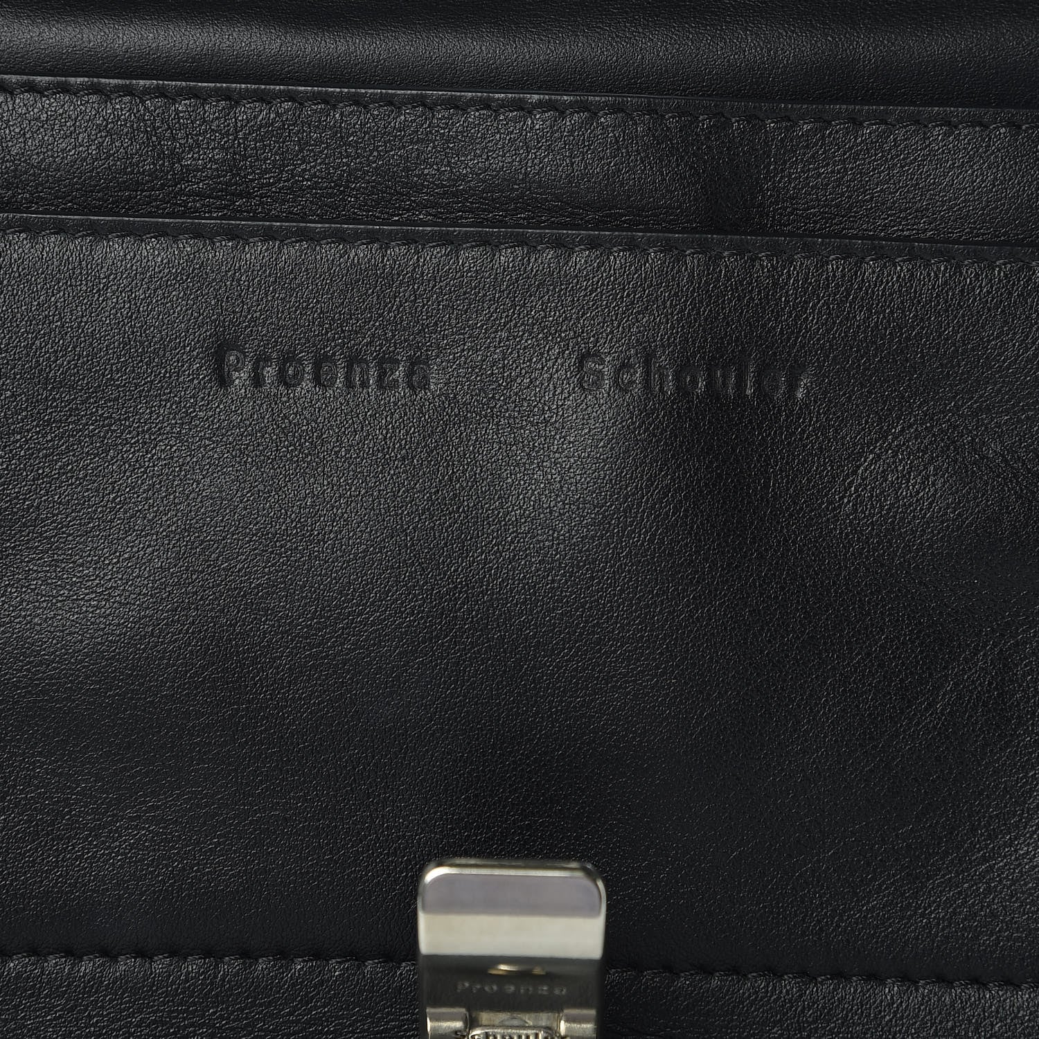 Proenza Schouler Calfskin Double Sided PS Courier Bag Black 6 of 9