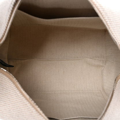 Hermes Wool Large Au Carre Bride-A-Brac Pouch Seigle 5 of 6