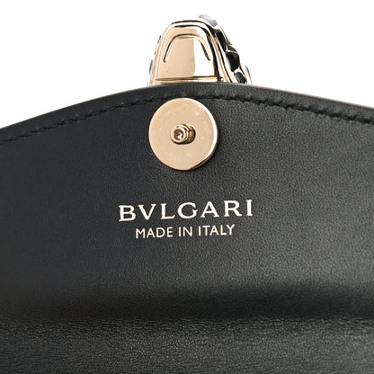 Bulgari Calfskin Serpenti Forever Purse Card Holder Black 9 of 13