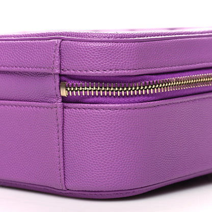 Chanel Caviar Quilted Medium CC Filigree Vanity Case Purple 10 of 11