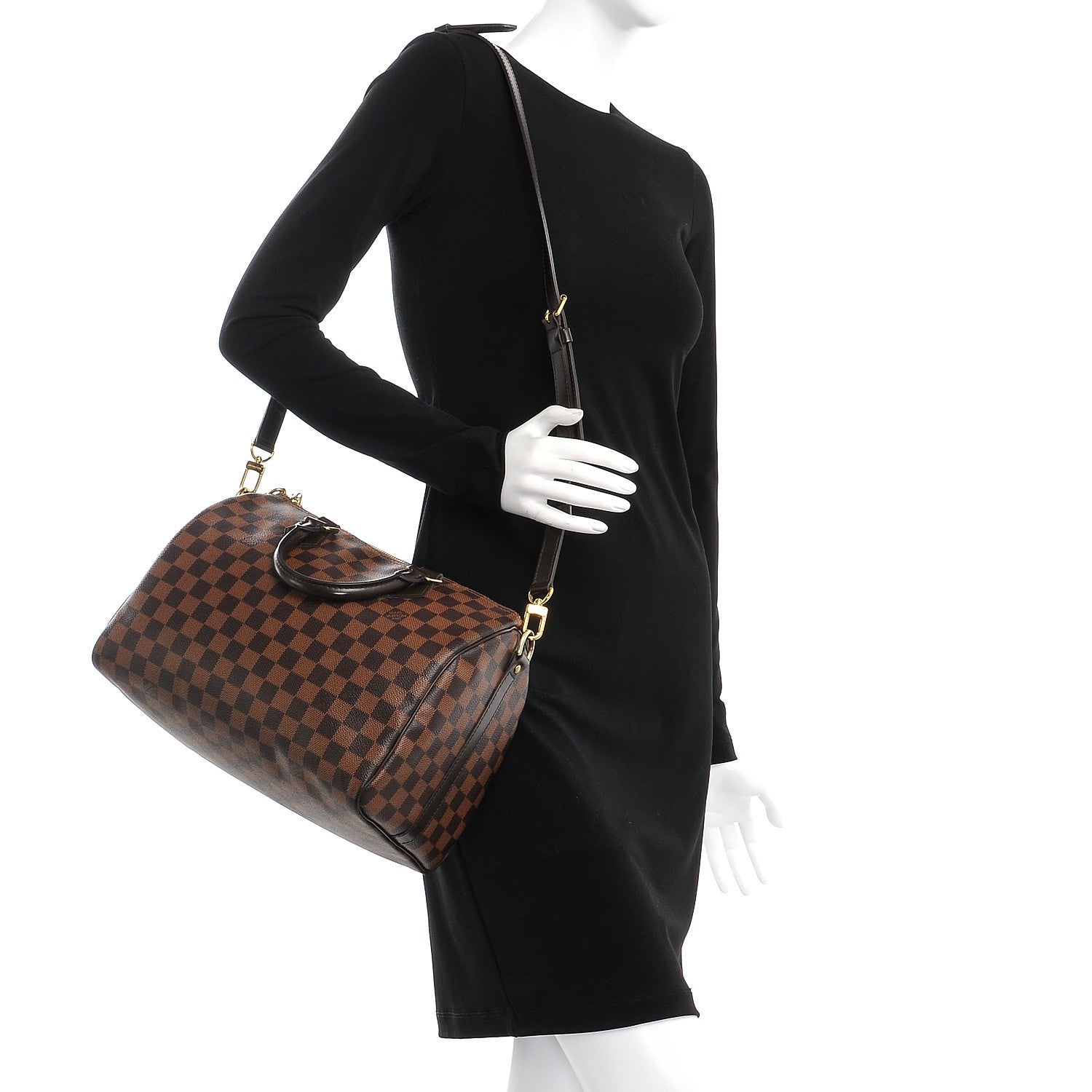 Louis Vuitton Damier Ebene Speedy Bandouliere 30 2 of 8