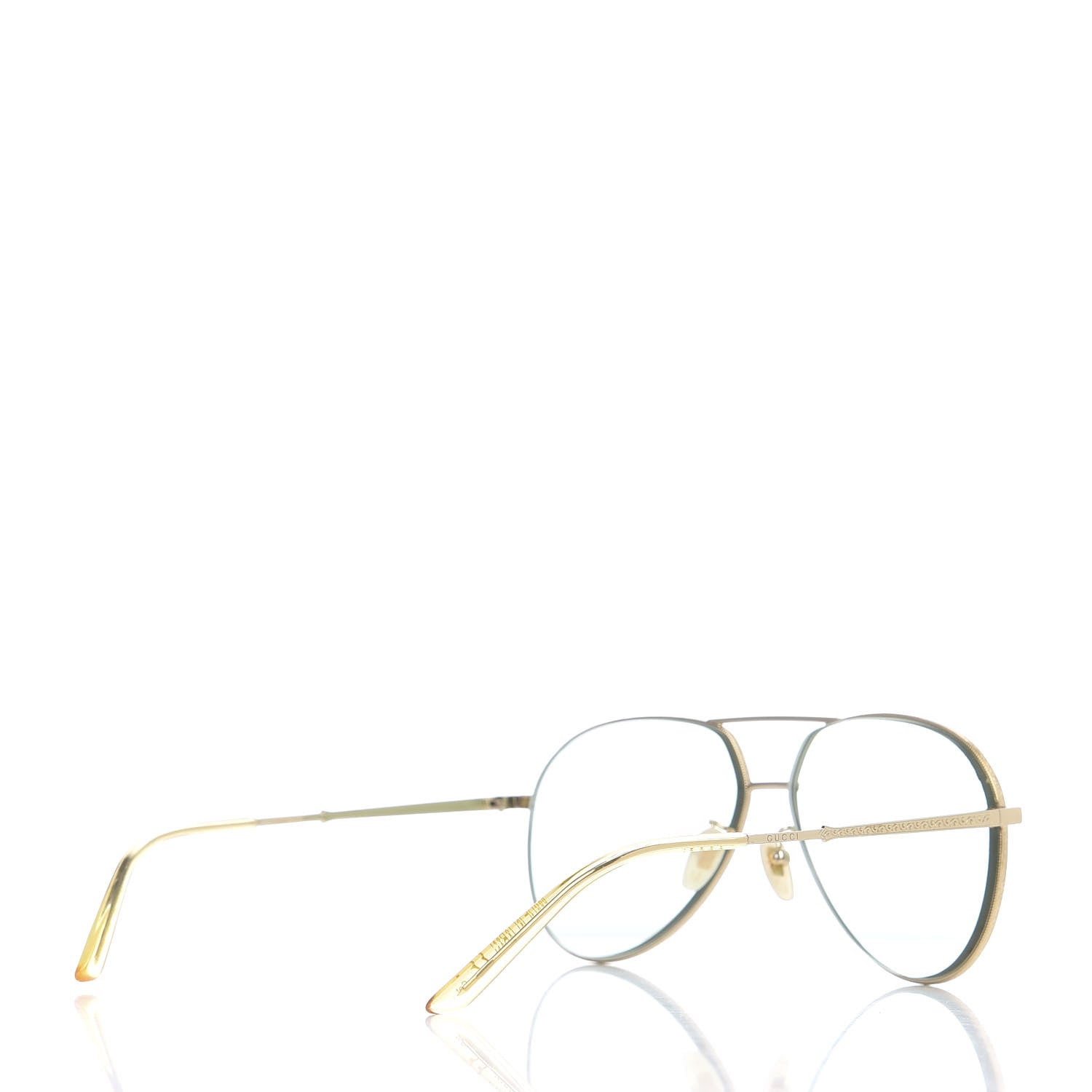 Gucci Aviator Sunglasses GG0356S Gold 4 of 7