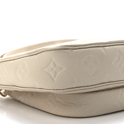 Louis Vuitton Empreinte Monogram Giant Multi Pochette Accessories Cream 9 of 10