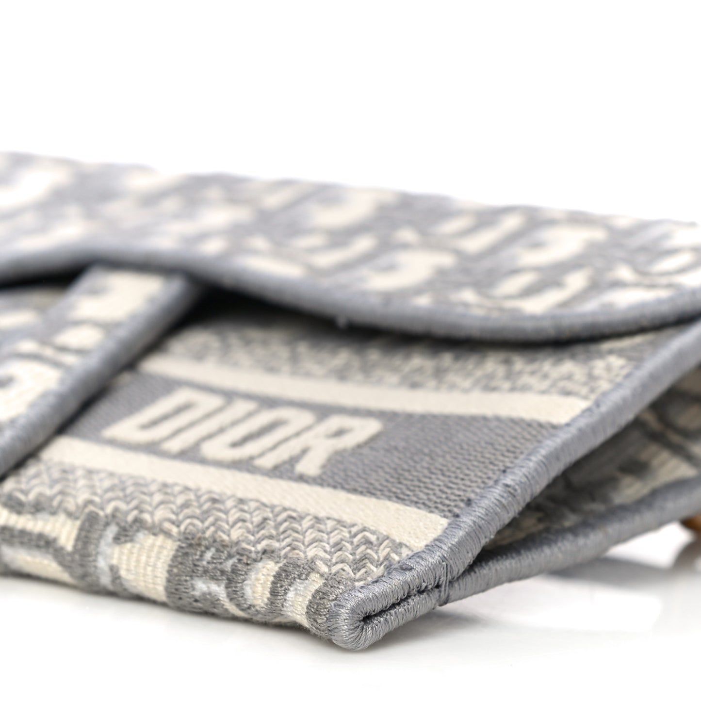 Oblique Slim Saddle Pouch Grey