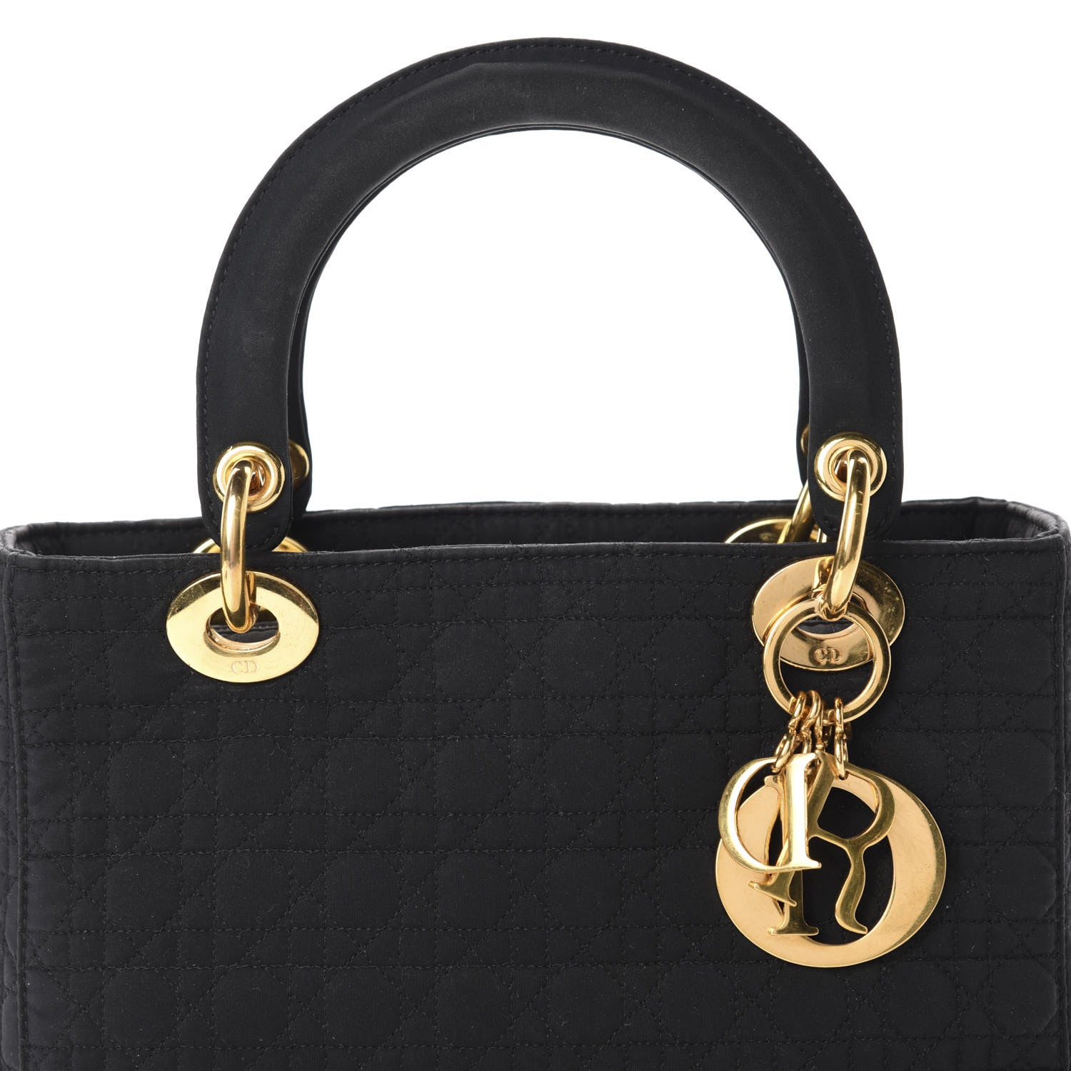 Christian Dior Nylon Cannage Medium Lady Dior Black 11 of 11
