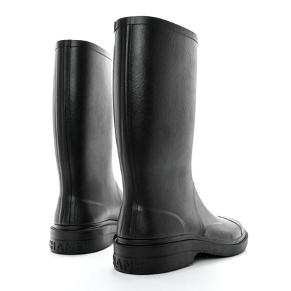 Chanel Caoutchouk CC High Boots 42 Black 4 of 9