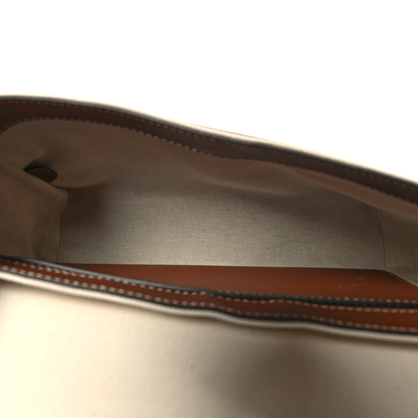 Canvas Horseferry Print Note Crossbody Bag Natural Tan