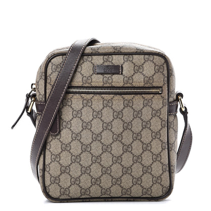 Gucci GG Plus Monogram Messenger Bag Dark Brown 1 of 15