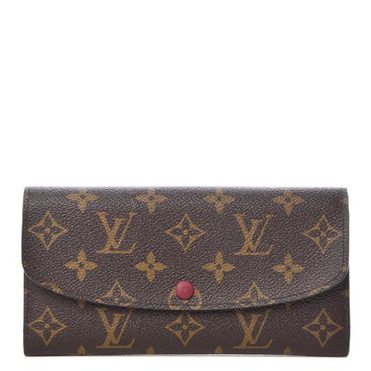 Louis Vuitton Monogram Emilie Wallet Fuchsia 1 of 7