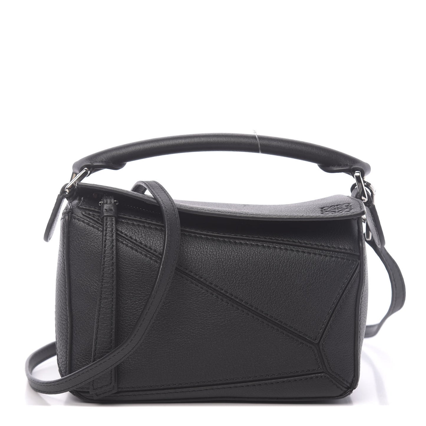 Calfskin Mini Puzzle Bag Black