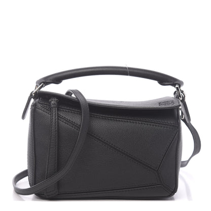 Loewe Calfskin Mini Puzzle Bag Black 1 of 10