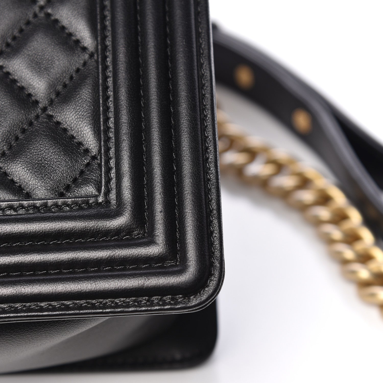 Chanel Lambskin Quilted Medium Boy Flap Black 16 of 18