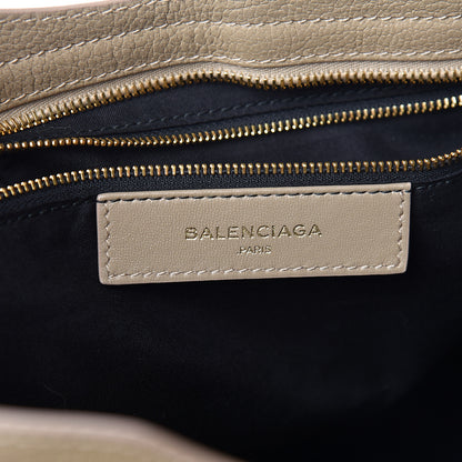 Balenciaga Chevre Gold Metallic Edge Hardware City Beige Latte 6 of 10