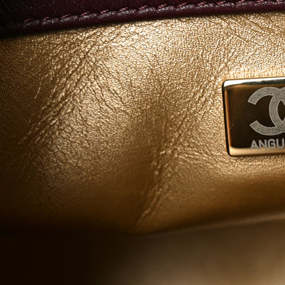 Chanel Lambskin Quilted Mini Pearl Crush Flap Burgundy 7 of 11