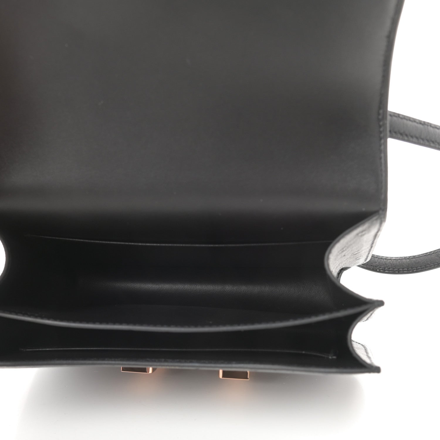 Hermes Ostrich Constance 18 Black 5 of 11