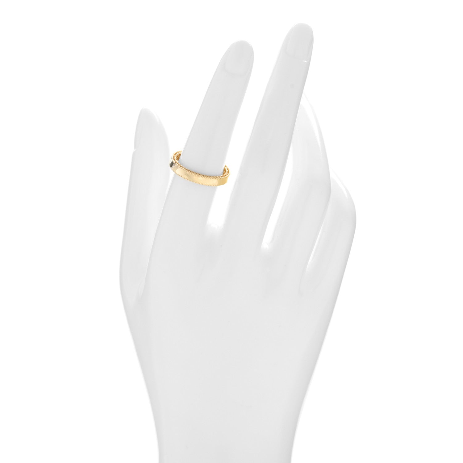 Roberto Coin 18K Yellow Gold Symphony Princess Ring 54 6.75 2 of 4