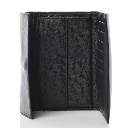 Louis Vuitton Epi Porte Tresor Etui Papiers Wallet Black 5 of 16