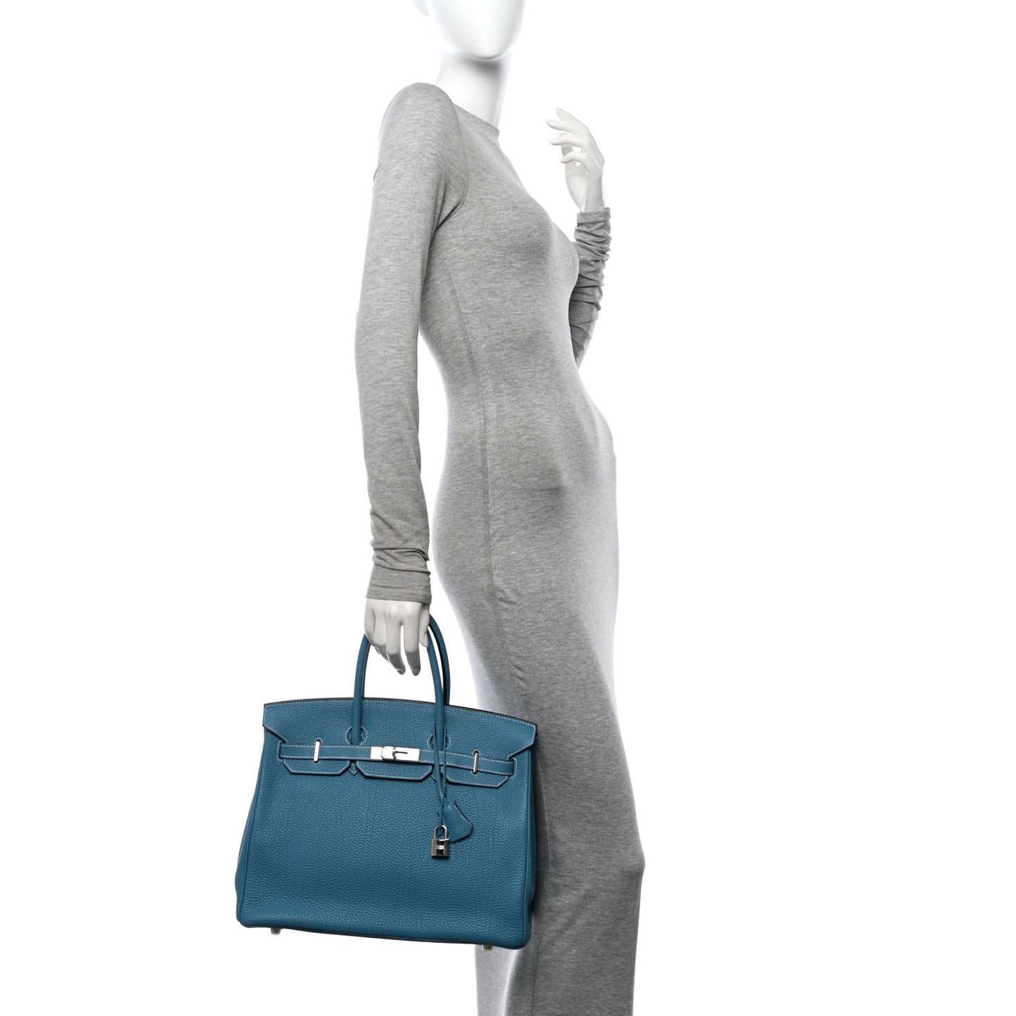 Togo Birkin 35 Blue Jean