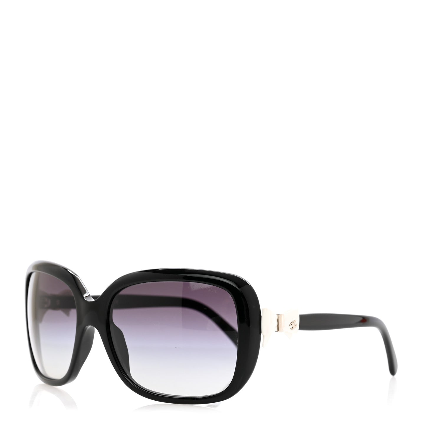 Acetate CC Bow Sunglasses 5171 Black White