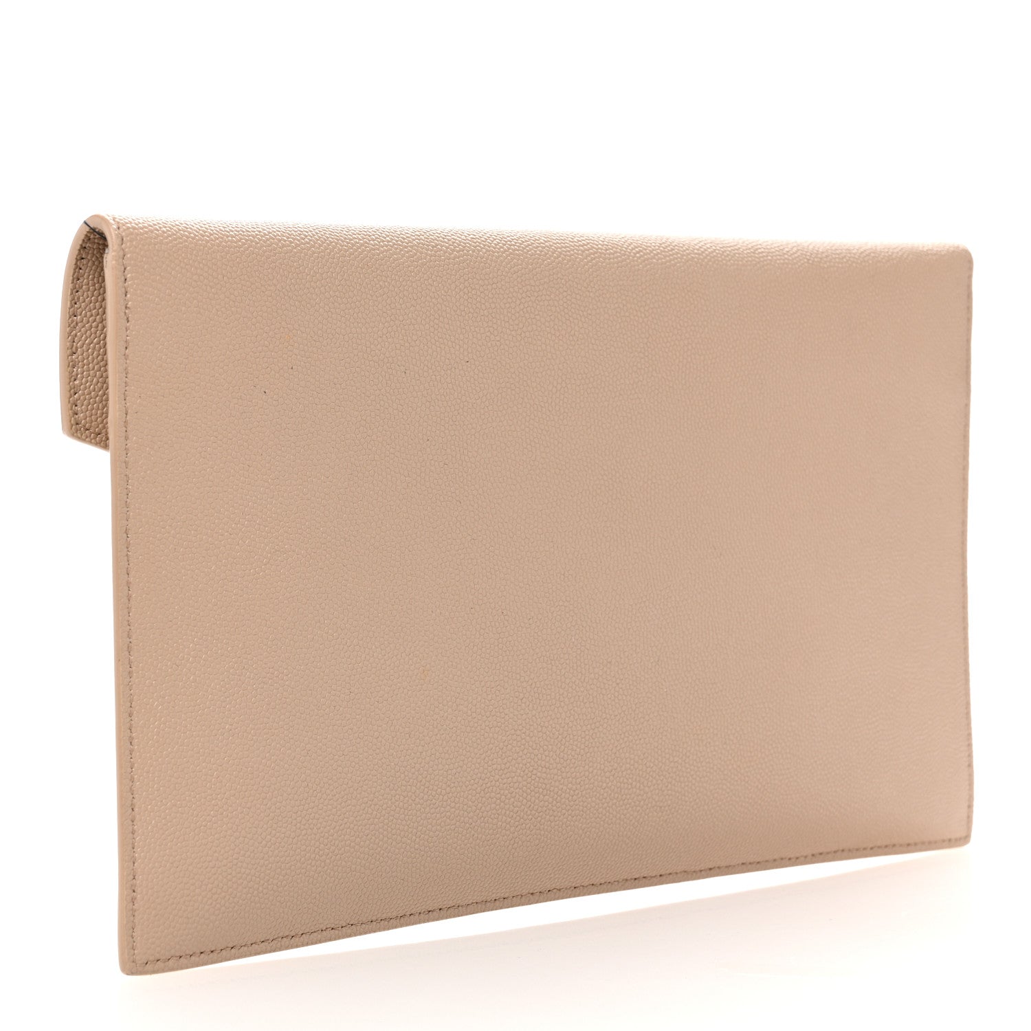 Saint Laurent Grain De Poudre Uptown Pouch Dark Beige 3 of 11