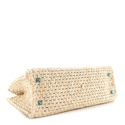 Salvatore Ferragamo Raffia XL Studio Box Tote Natural 5 of 10