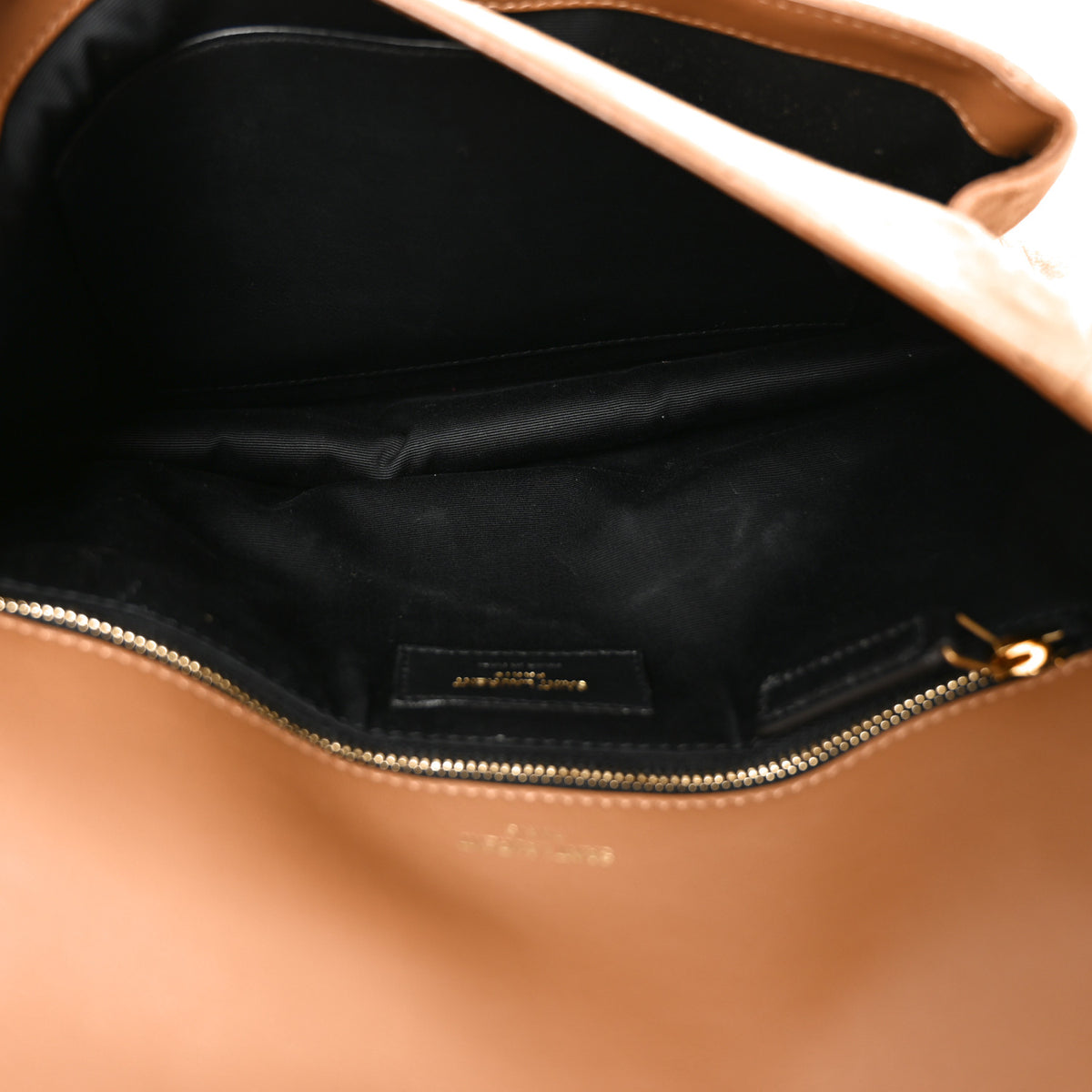 Suede Monogram Medium Niki Chain Satchel Cinnamon