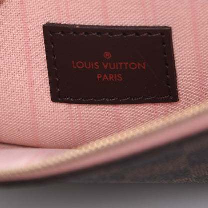 Louis Vuitton Damier Ebene Neverfull MM GM Pochette Rose Ballerine 6 of 8