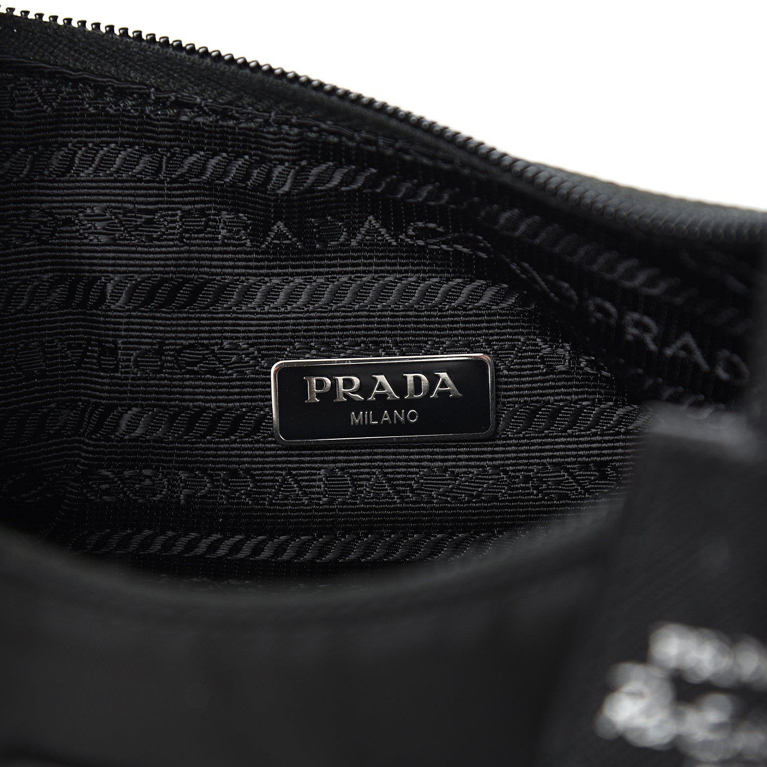 Prada Tessuto Nylon Mini Re-Edition 2000 Bag Black 5 of 9