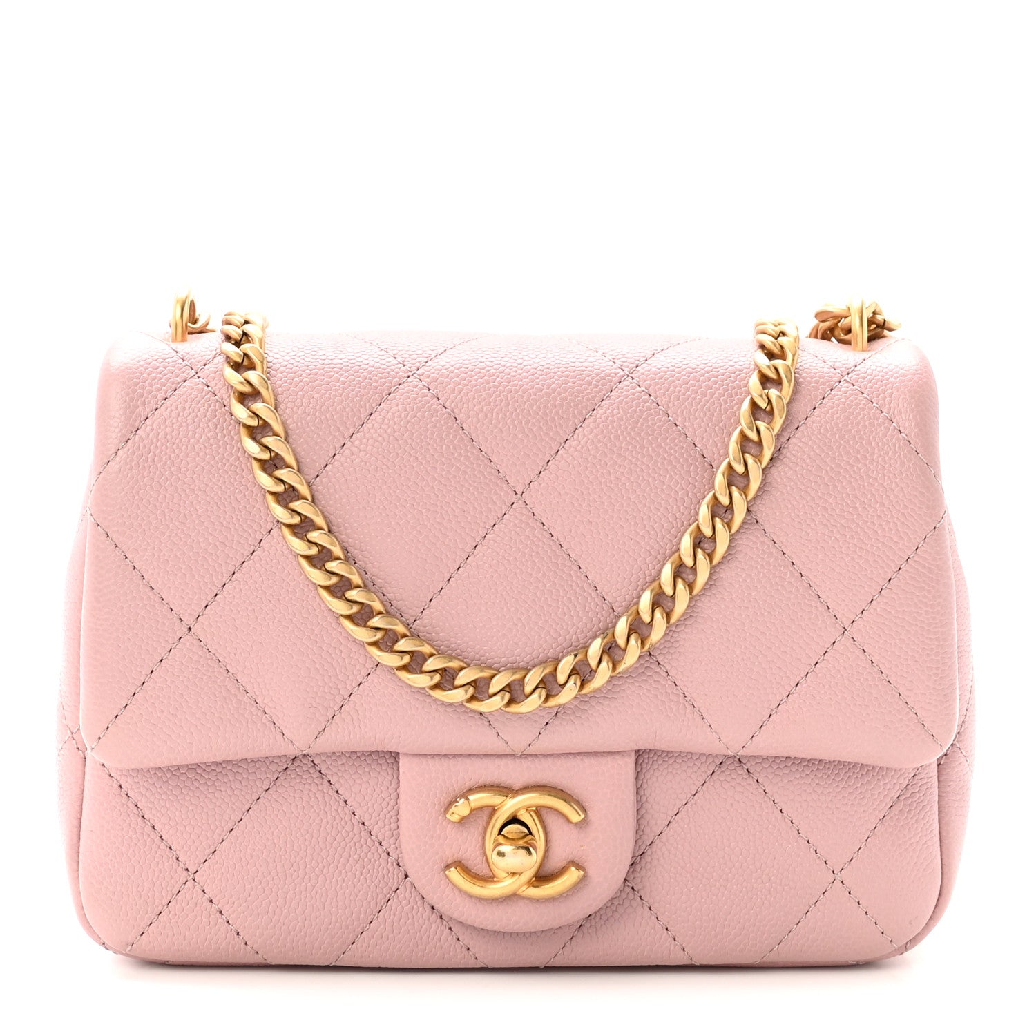Chanel Caviar Quilted Mini Rectangular Sweetheart Flap Lilac 1 of 10