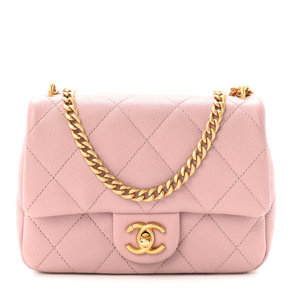 Chanel Caviar Quilted Mini Rectangular Sweetheart Flap Lilac 1 of 10